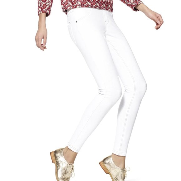 HUE Essential Denim Leggings White - U16924 - Picture 1 of 1